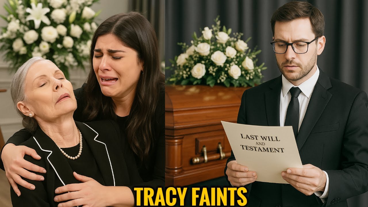 Tracy Collapses in Shock at Monica’s Funeral as Will Unveils Explosive